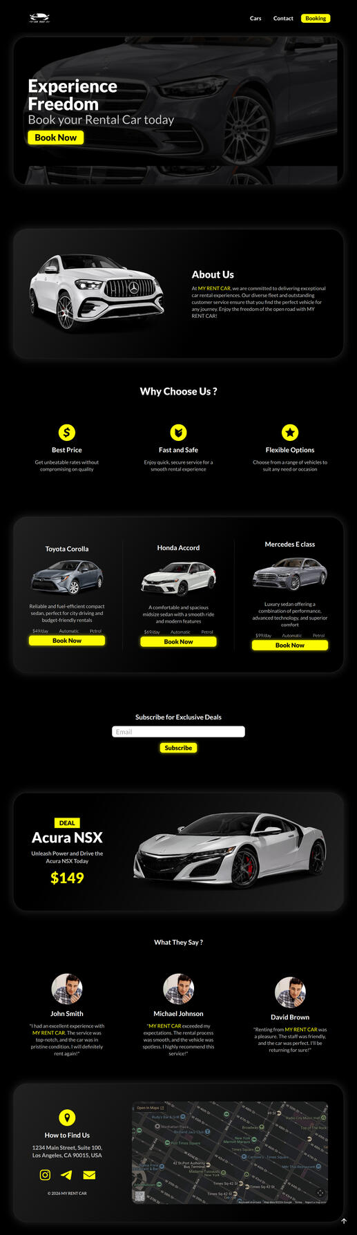 Rent A Car Demo - DigitPres Rent a car website demo by DigitPres